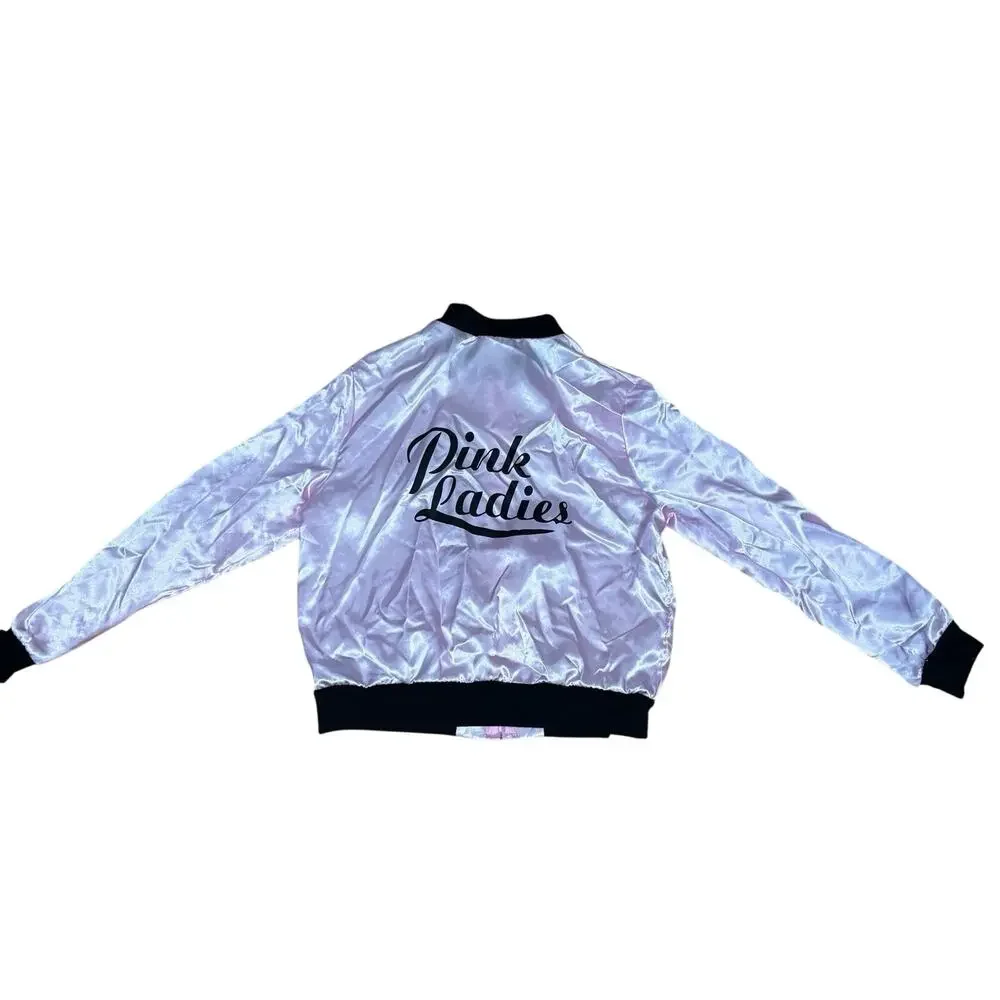 Pink Ladies Satin Jacket Girls XL 14/16 Grease Costume Sock Hop Party